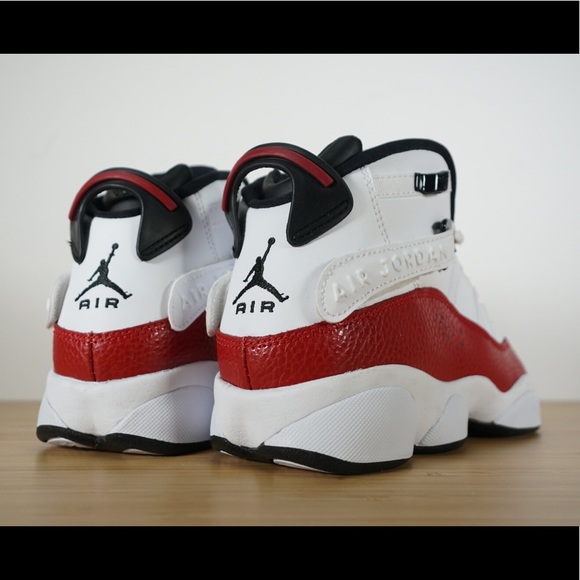 Nike Air Jordan 6 Rings Sneaker Grade School Red - Picture 2 of 7